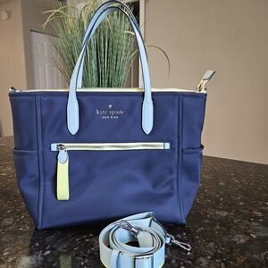 kate spade Blue and Yellow Tote Bag
